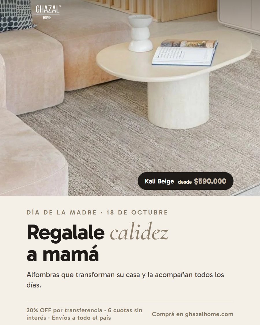 Posteo de Ghazal Home para el Día de la Madre